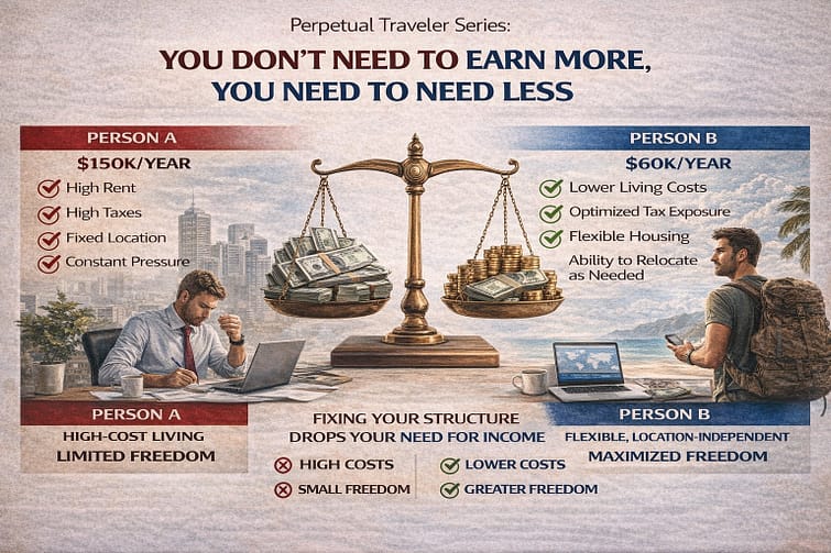 11.1 Perpetual Traveler Series #11: You Don’t Need a Bigger Income. You Need a Different System