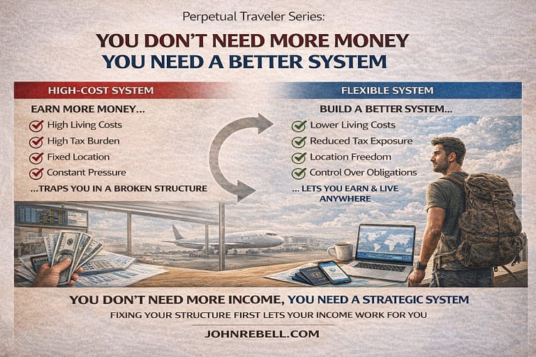 11 Perpetual Traveler Series #11: You Don’t Need a Bigger Income. You Need a Different System